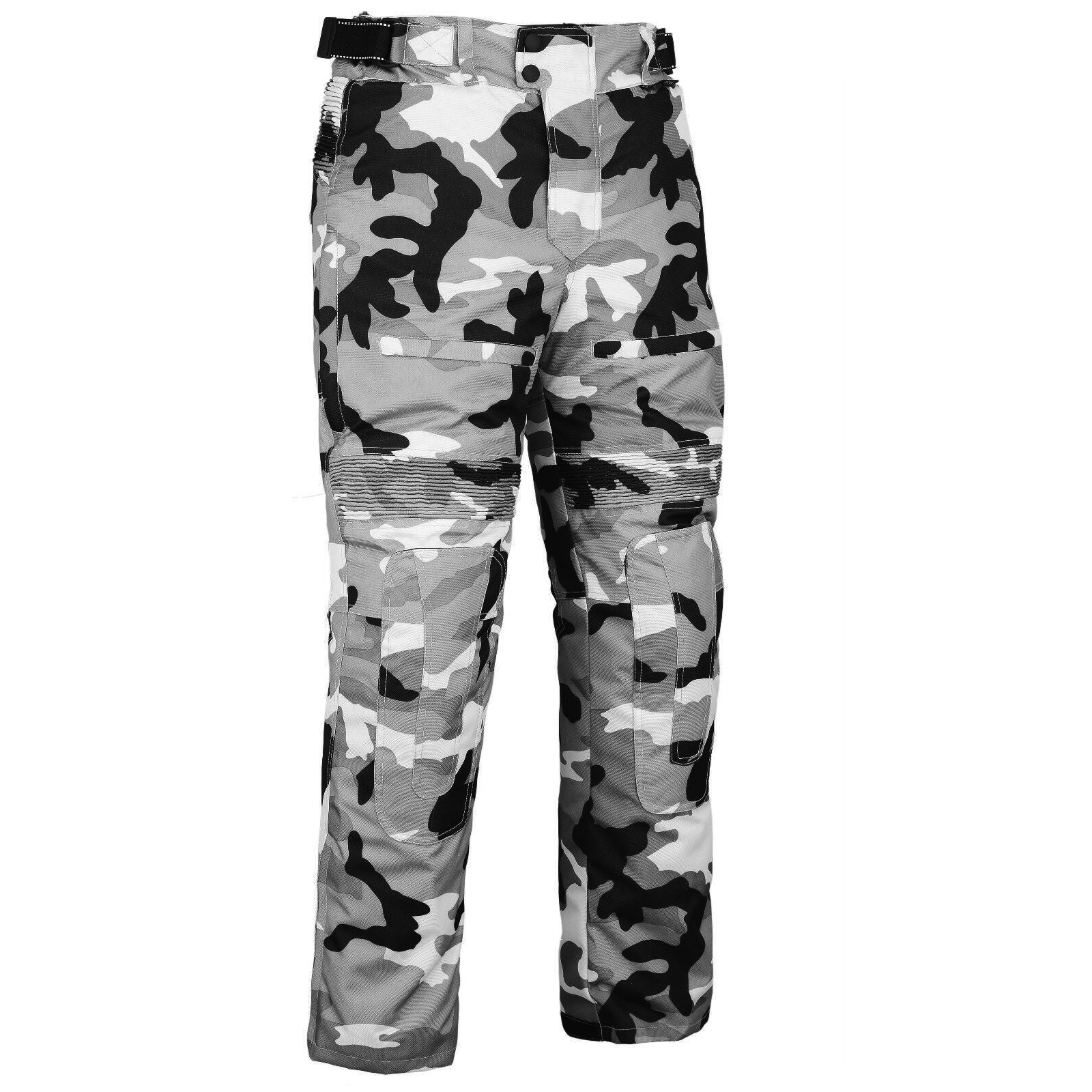 Phantom WP Motorcycle Textile Pants Camo Grey