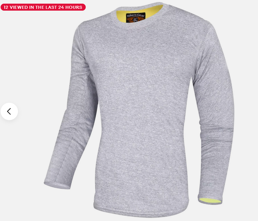 Apex Motorcycle Fully Lined With Kevlar Protective T-Shirt with CE Armour