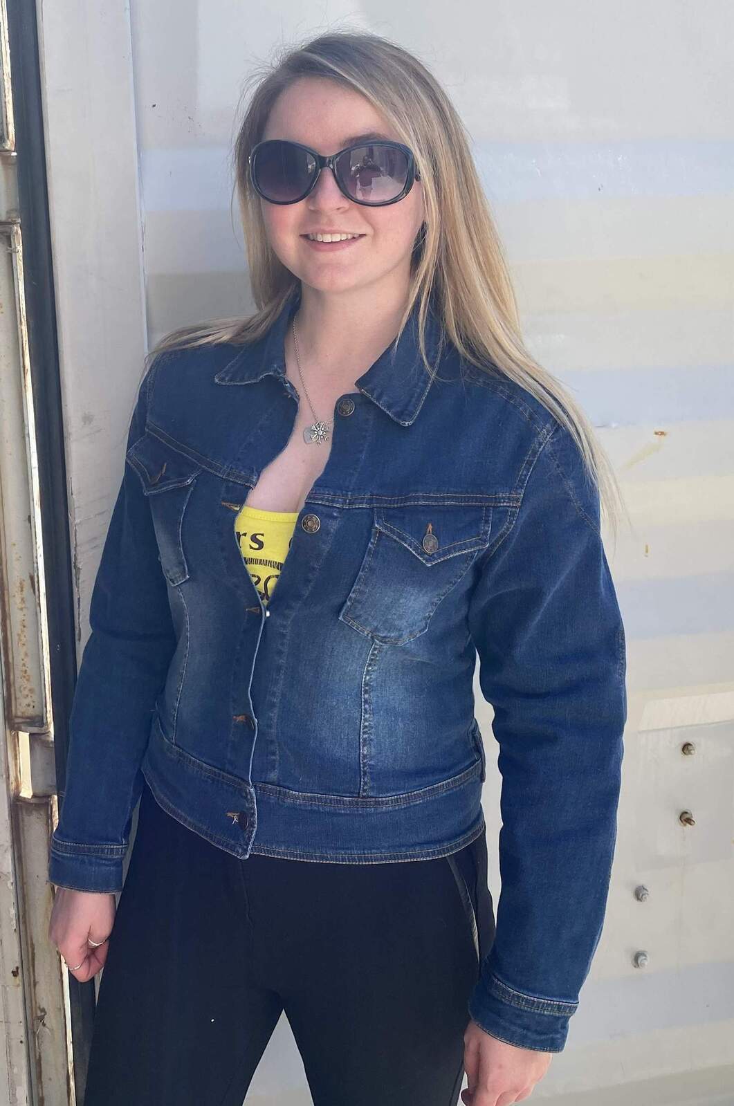 Vixen Women's Protective Denim Jacket Blue Kevlar Lined